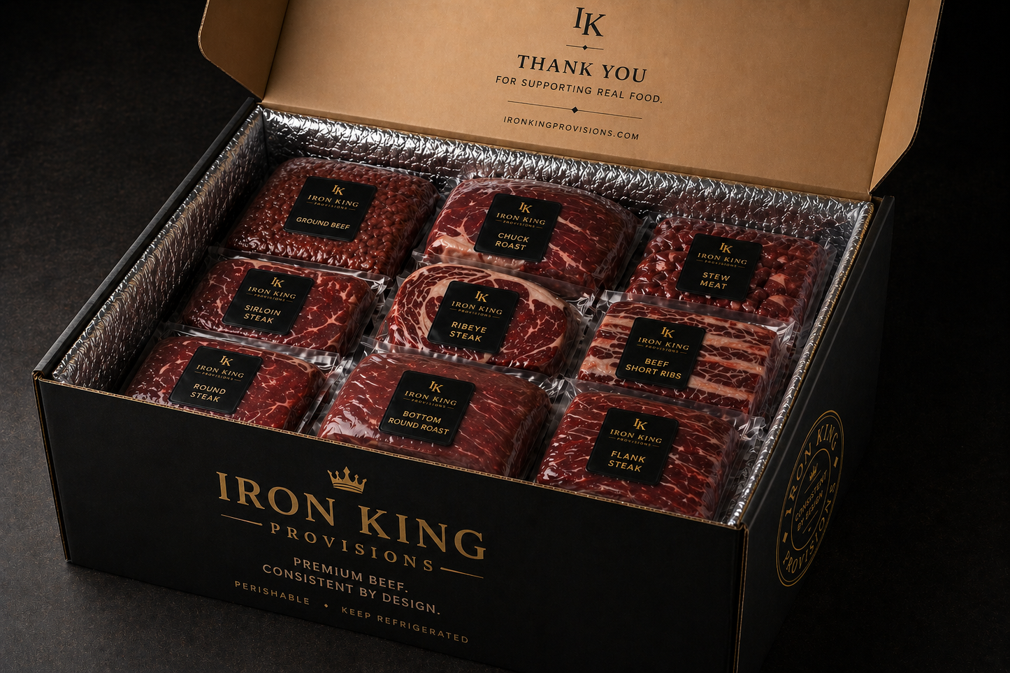 Iron King Ground Beef Box