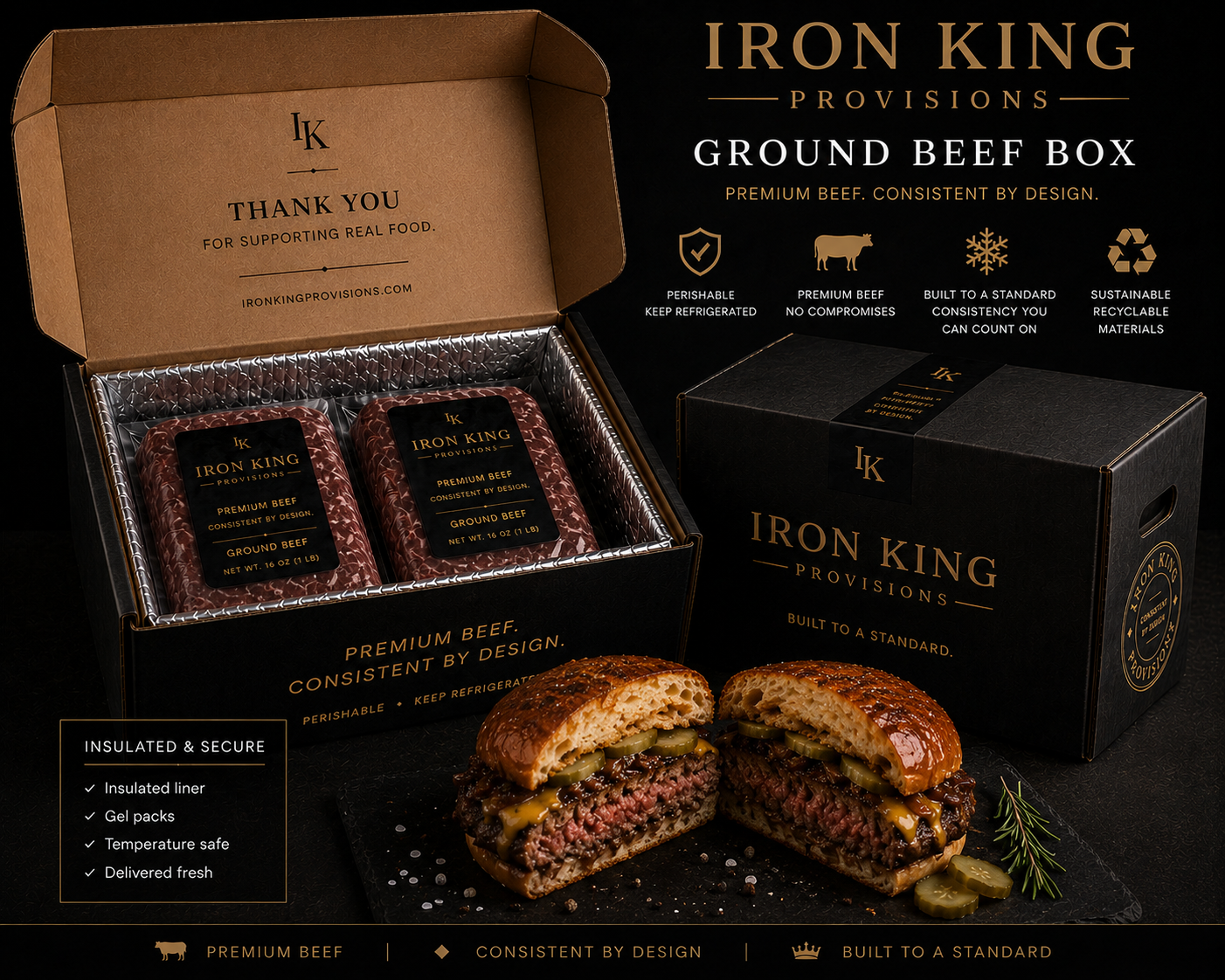 Iron King Ground Beef Box