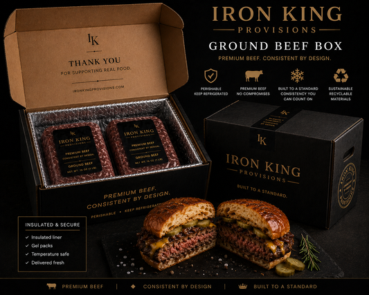Iron King Ground Beef Box